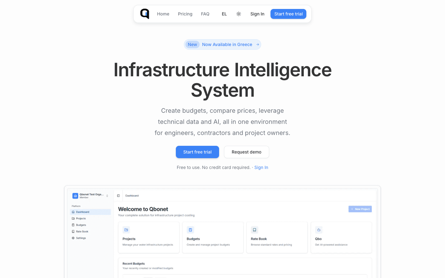 Qbonet Copilot — Live B2B costing for infrastructure jobs. Core contributor: project budgets, ratebooks, onboarding, orgs and permissions, PDF-ready offers.